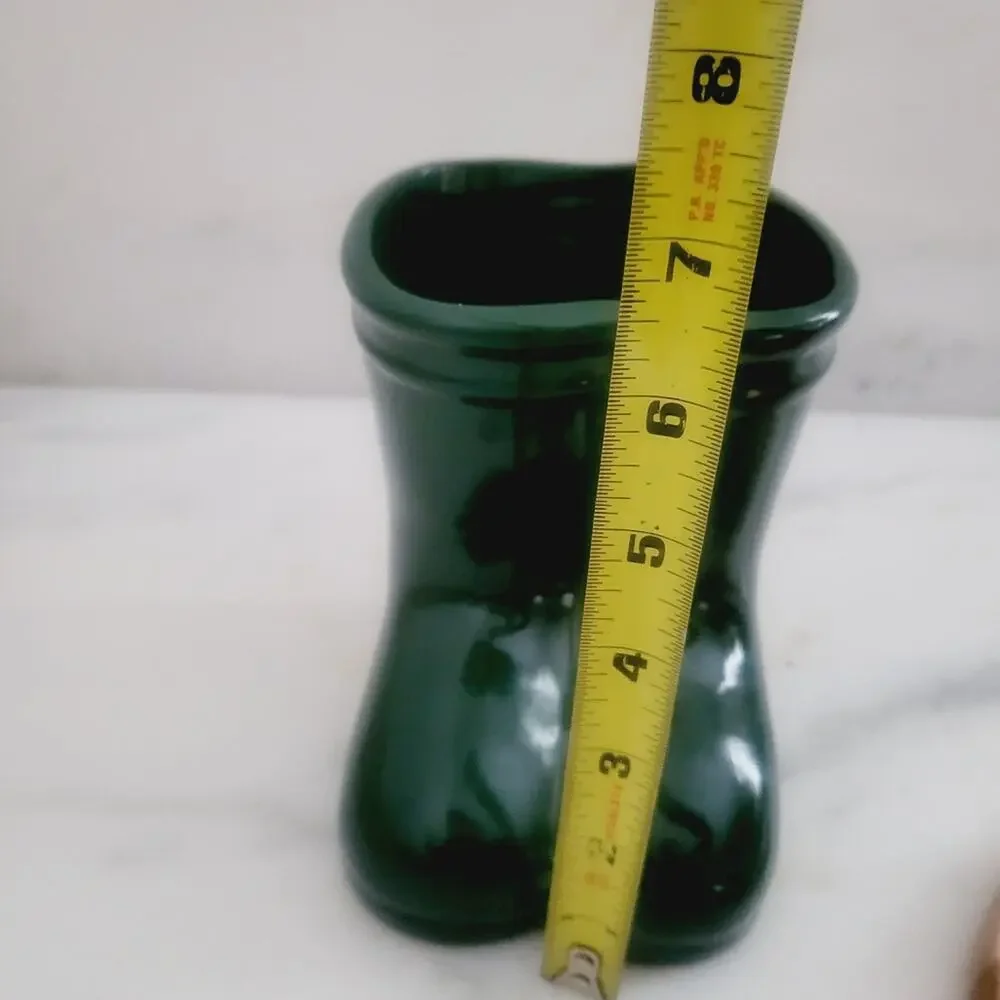 Boots green vase or gift holder